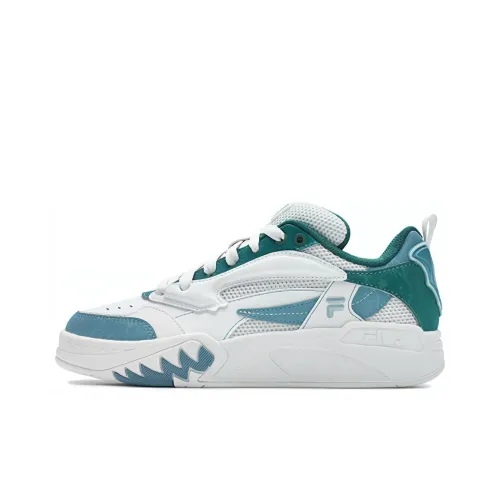 FILA Desperado Винтажные баскетбольные кроссовки Low Топ Белый Зеленый Женский