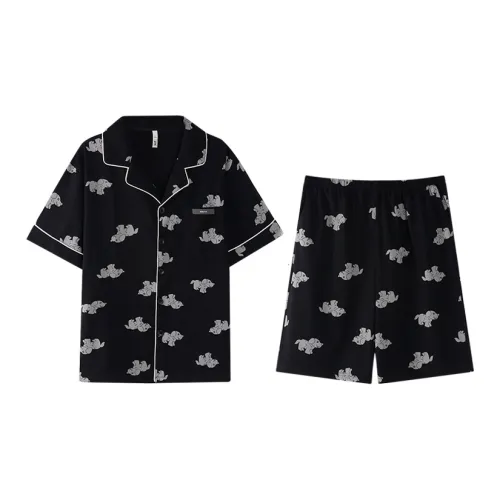 DAMOS·LOVE Летний комплект пижамы Мужской Черный