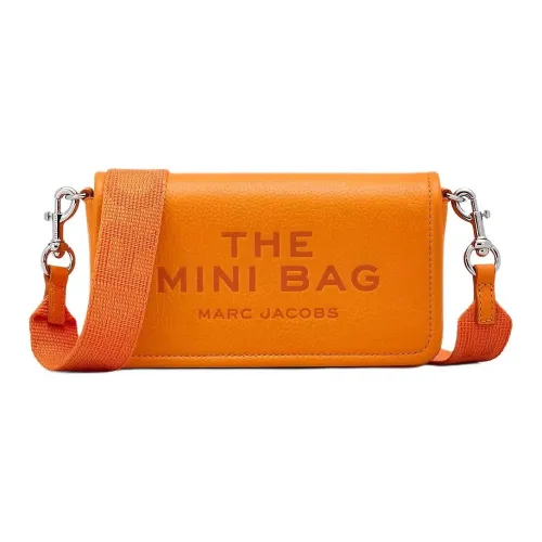 MARC JACOBS GRAIN LEATHER Сумка через плечо Мини Женская Цитрусово-оранжевая
