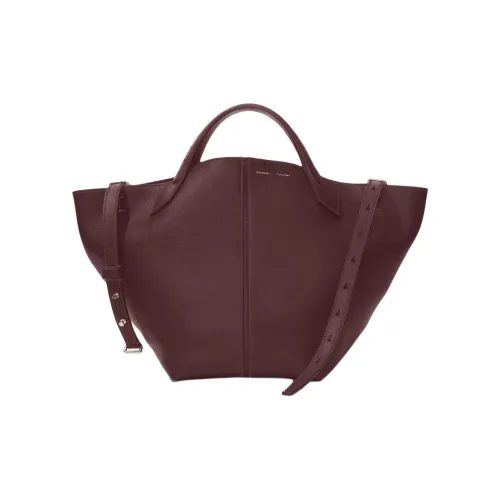 PROENZA SCHOULER Телячья кожа Через плечо Одно плечо Сумка Большая Женская Бордовый Красный