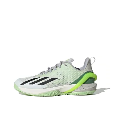 Adidas Adizero Cybersonic Low Топ Кроссовки для тенниса Мужские Белый Черный Зеленый