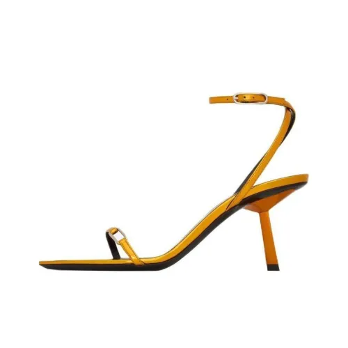 SAINT LAURENT Kitty One Ремешок Сандалии 7,5 см Женские Золотые