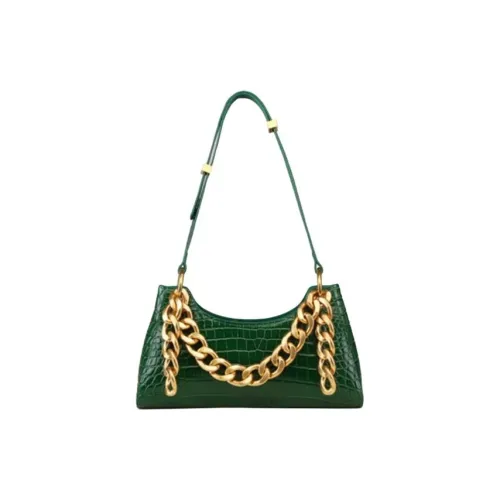 DEERE JACK Коровья кожа Сумка через плечо средний размер женский крокодил зеленый