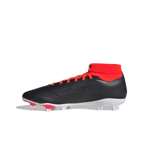 Adidas Predator 24 League 24 League Устойчивый к истиранию Дышащая Обувь для футбола Унисекс Черный Красный
