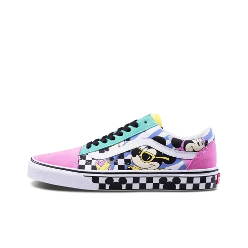 Disney x Vans Old Skool Collection 80s Mickey Низкие Кроссовки для скейтбординга Унисекс Розовые