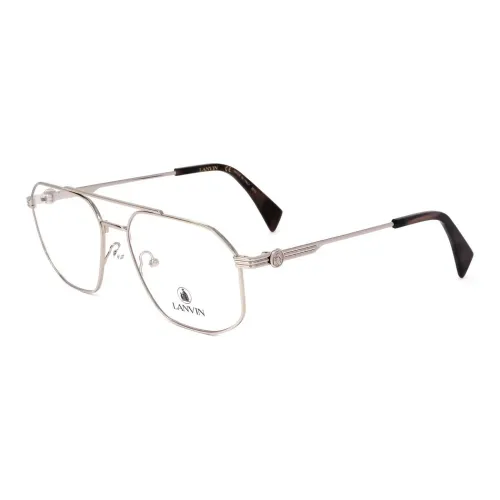 Lanvin Металл Aviator Оправы для очков Мужской Серый