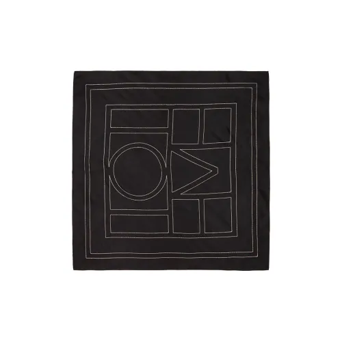 TOTEME Шелковые шарфы для женщин черный