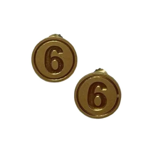 MM6 Maison Margiela Брассовые серьги Женские