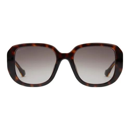 GUCCI Квадратные солнцезащитные очки унисекс в цвете "Черепаховый"