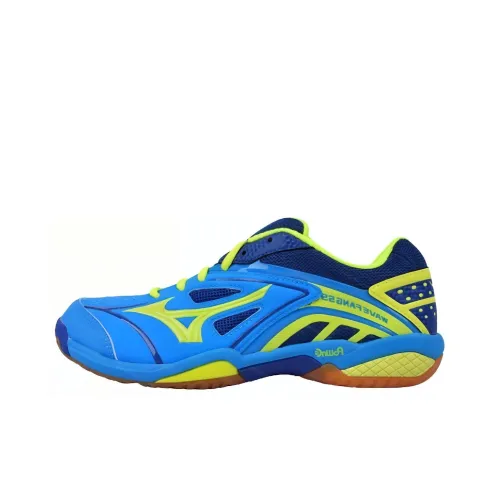 Mizuno Wave Fang SS Амортизирующая Износостойкая Низкая Обувь для Бадминтона Унисекс Синяя Зеленая