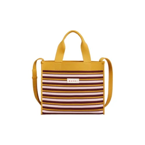 MARNI Полиэстер Тоут Сумка Сумка для покупок Сумка через плечо Сумка Маленькая Женская Оранжевая и Бордовая и Розовая