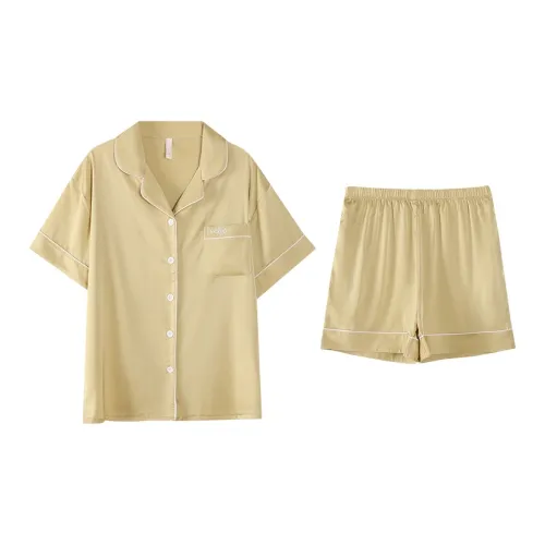 PBENO PD Пижамный комплект женский желтый