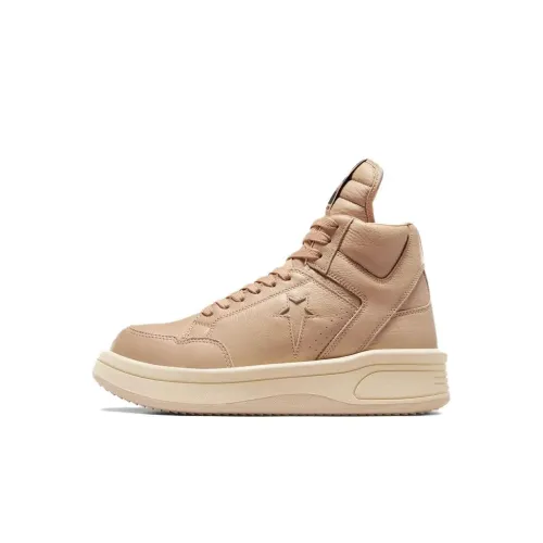 Rick Owens DRKSHDW x Converse DRKSHDW TURBOWPN MID Скейтборд Кроссовки Унисекс Коричневый