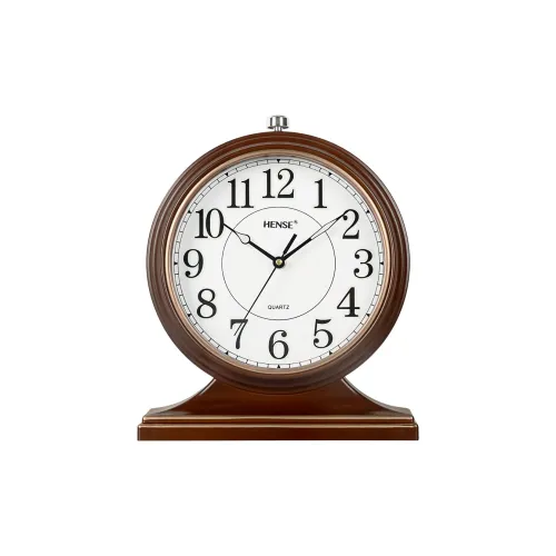 HENSE Кварцевый механизм ABS Настольные часы Унисекс Белый циферблат HD22