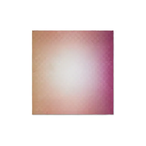 GUCCI Шелковые шарфы Женские Розовый Оранжевый