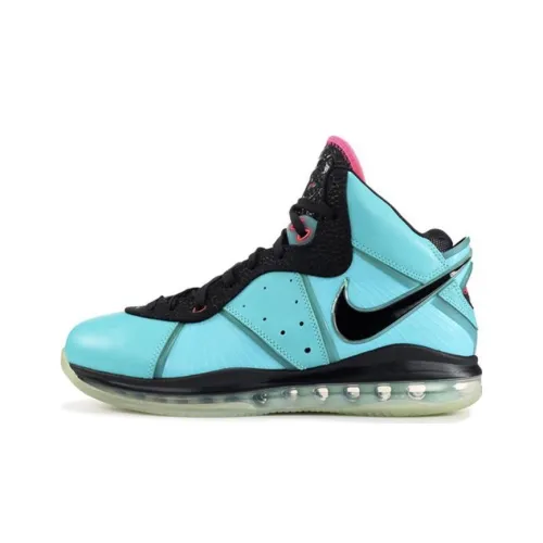 Nike Lebron 8 South Beach Pre-Термальный South Beach MID Топ Винтажные Баскетбольные Кроссовки Мужские Синие
