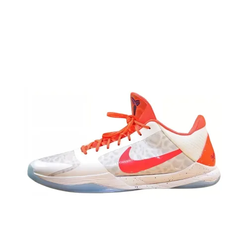 Nike Zoom Kobe 5 Protro PE противоскользящие устойчивые к истиранию низкий топ мужские баскетбольные кроссовки белый