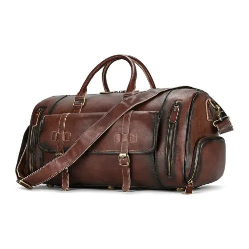 DOSRFINI Crazy Лошадь Натуральная кожа Коровья кожа Ручная сумка Сумка через плечо Дорожная сумка Мужская