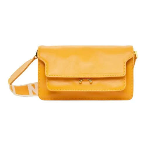 MARNI Основная часть с рельефом телячья кожа сумка через плечо сумка на плечо женская апельсин