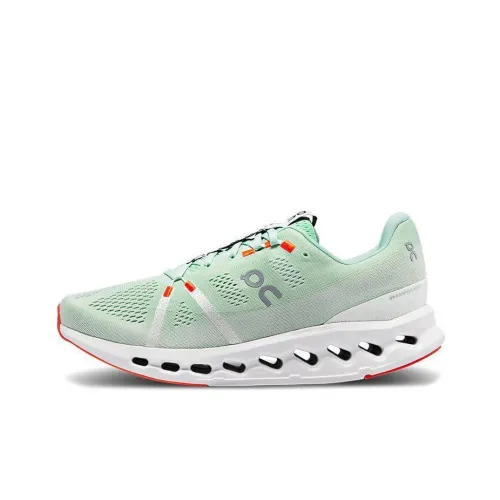 On Cloudsurfer Main Collection Низкий Топ Беговые кроссовки Мужские Xiji Зеленый Белый