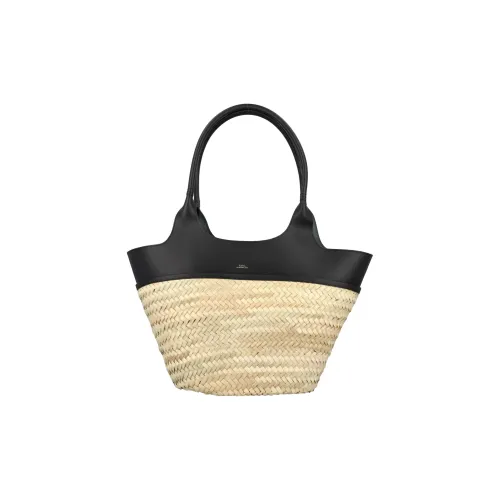 A.P.C Кожа с Солома Сумка Женские Черный