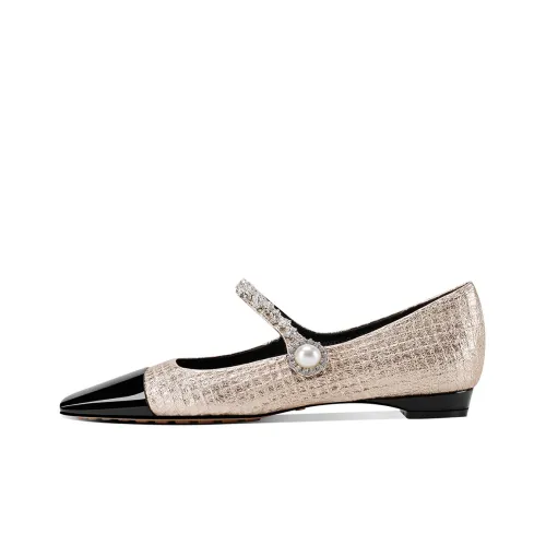 Shesrim Грубый каблук Туфли Мэри Джейн Женские