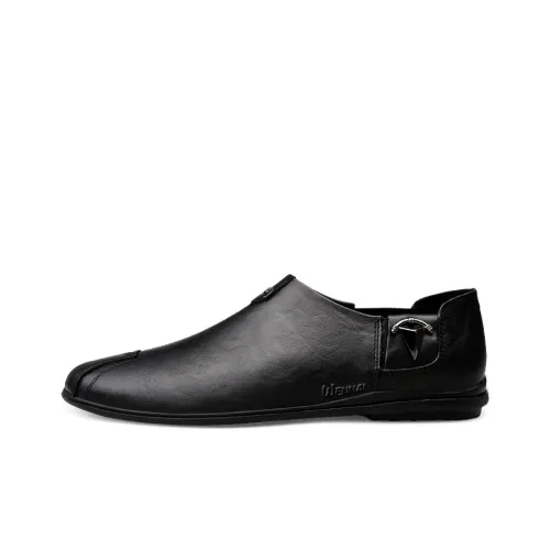 Wen Nai Slip On Casual Men's Black Wen Nai Slip On Повседневный Мужской Черный