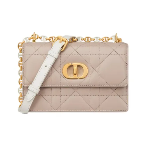 DIOR Miss Caro Sheepskin Сумка через плечо Мини Женская Молочный Белый и Бежевый Коричневый