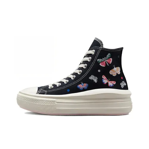 Converse Chuck Taylor All Star Move High Топ Кеды Женские Черный Белый