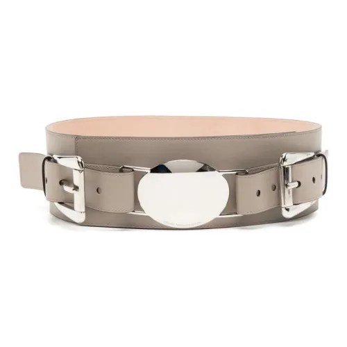 MICHAEL KORS Серебряные аксессуары для часов плавная застежка кожаные ремни женские бежевый 9 см