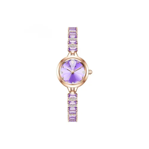 Meibin Кварцевый механизм Часы Женские Красный Циферблат