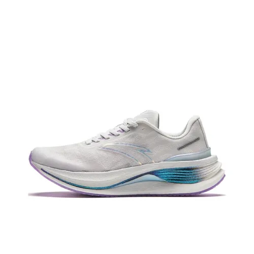 ANTA Champion Беговые кроссовки Pro с амортизацией износостойкие низкие кроссовки для бега женские серо-фиолетовые