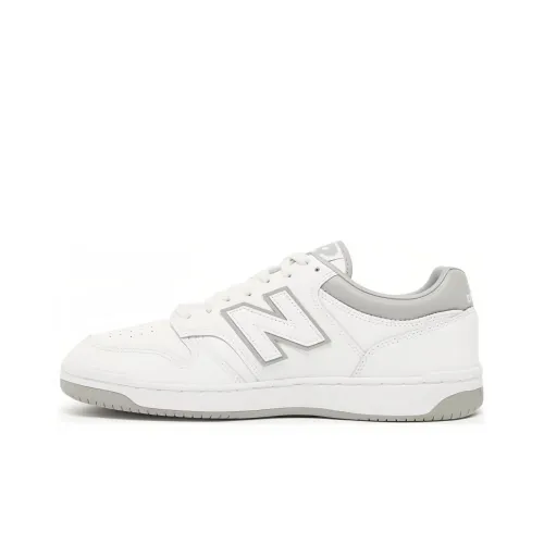 New Balance NB 480 Устойчивые к истиранию Дышащие Низкие Кроссовки для скейтбординга Унисекс Белые