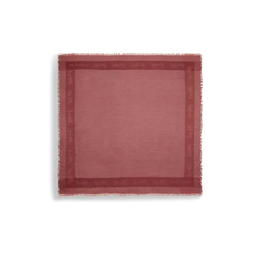 COACH Modal Трикотажные Шарфы Унисекс Красный