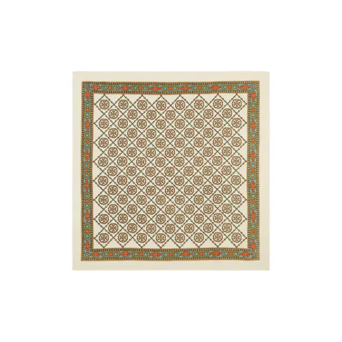 Tory Burch Шелковые шарфы Унисекс Коричневый