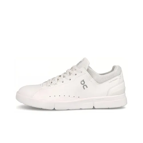 On The Roger Advantage Slip Resistant Abrasion Resistant Низкие Кроссовки для скейтбординга Женские Белые