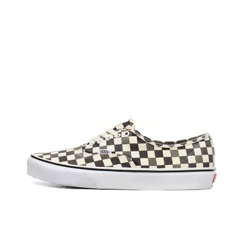 Vans Authentic Series Low Топ Скейтборд Кроссовки Унисекс Черный Белый