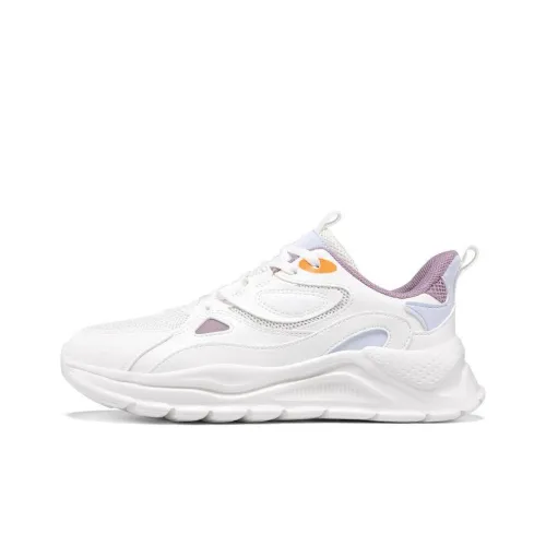 361° Легкий визуально увеличивает рост Низкий топ Повседневная обувь Женская Сиреневый Серый Фиолетовый