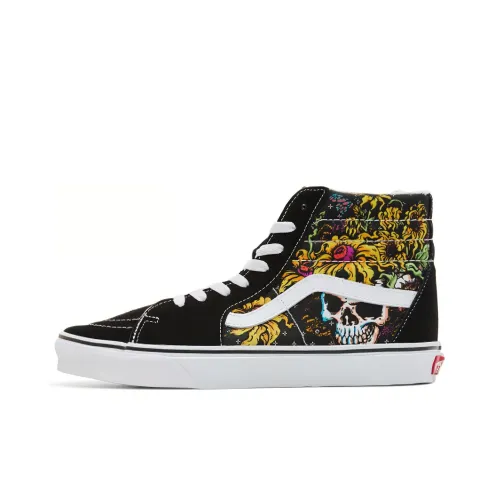 VANS SK8 High Топ Скейтборд Кроссовки Унисекс Черный Желтый