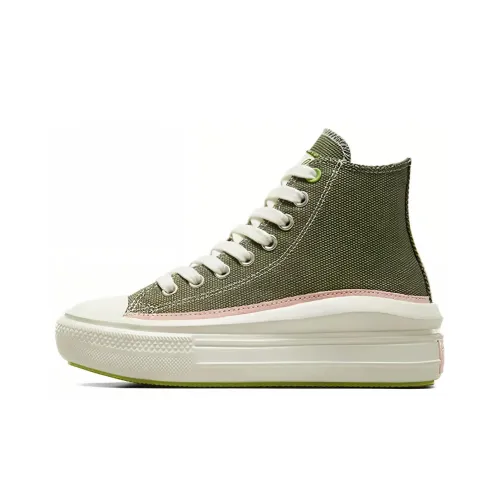 Converse Chuck Taylor All Star Move Легкий Высокий Топ Кеды Женские Зеленый