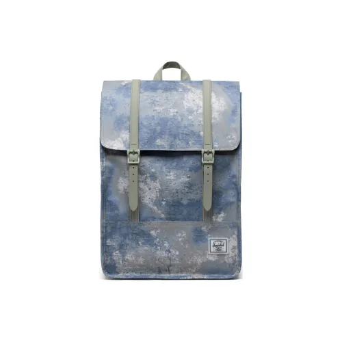 Herschel Переработанный Ткань Рюкзак Unisex Light Синий и Светло-Зеленый