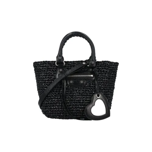 Balenciaga Полиамидная сумка через плечо из овечьей кожи маленькая сумка женская черная