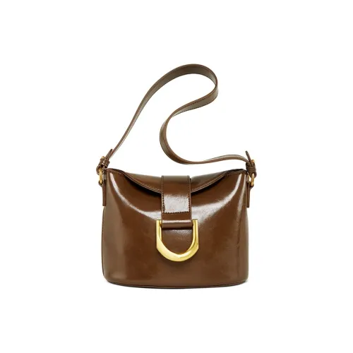 teenmix Сумка через плечо из синтетической кожи с коровьей кожей маленькая сумка-ведро сумка на плечо стандартная