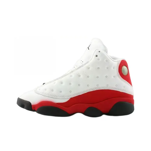 Jordan Air Jordan 13 OG Вишня High Топ Винтажные баскетбольные кроссовки Мужской Белый и красный 1998