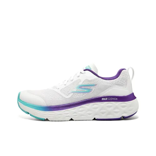 Skechers Max Cushioning Delta Series Низкие Беговые Кроссовки Женские Белые Фиолетовые Синие