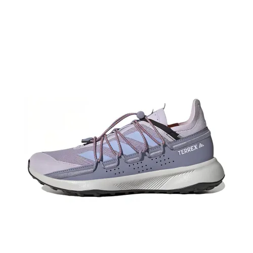 Adidas VOYAGER 21 Противоскользящий Устойчивый к истиранию Легкий Низкий Топ Уличная Обувь Женская Синие Розовые