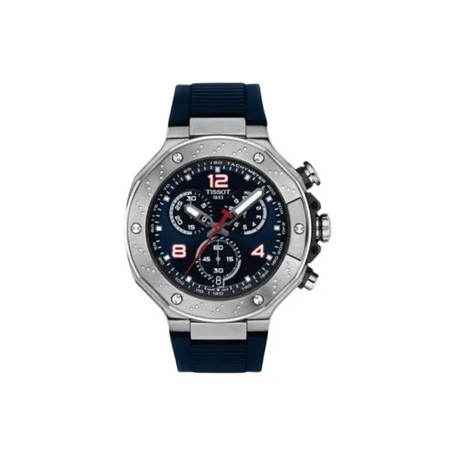 TISSOT Quartz Механизм Мужские часы Race Collection 45 мм Синий