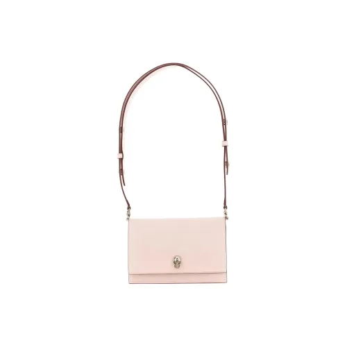 Alexander McQueen Черепа Телячья кожа Сумка Сумка через плечо Маленькая Женская Розовая