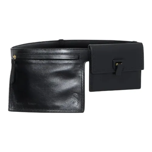 PROENZA SCHOULER Телячья кожа Бананка Унисекс Черный