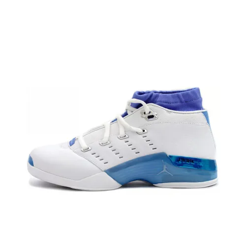 Jordan Air Jordan 17 OG Low Белый Carolina Low Топ Винтажные баскетбольные кроссовки Мужской Синий Белый